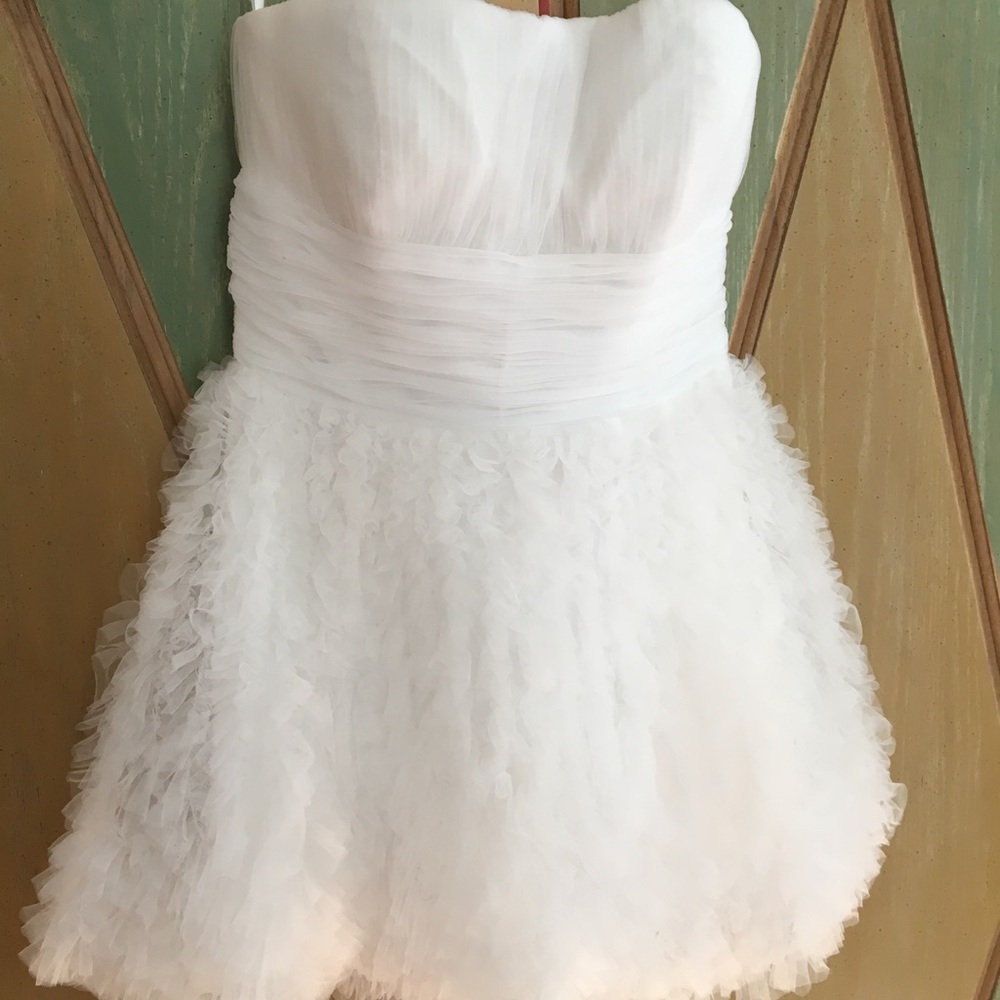 SHERRI HILL White Cocktail/Prom Dress